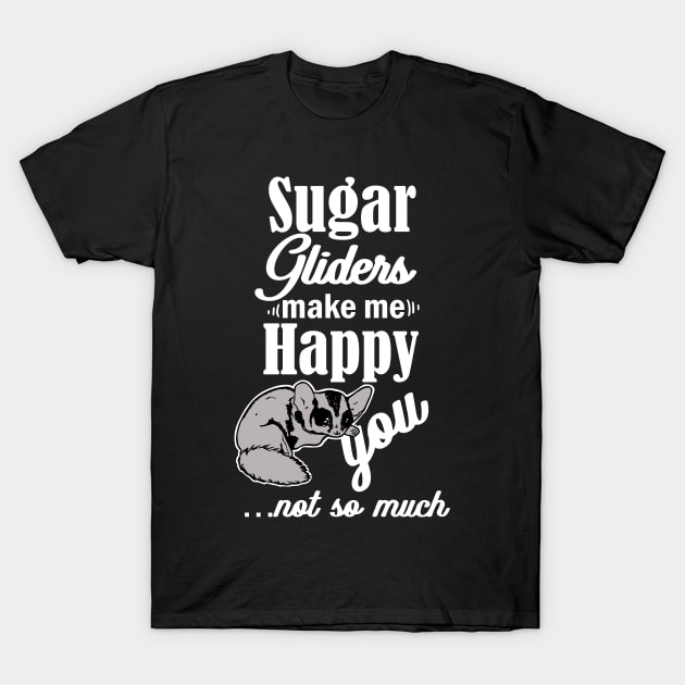 Happy Sugar Glider Gift Product Funny Sugar Gliders Raglan Baseball Tee T-Shirt by Linco